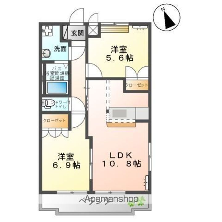 パルフェドルミナスの間取り