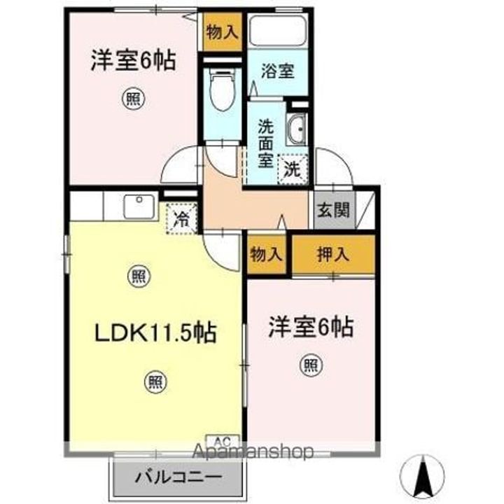 ブロッサムの間取り