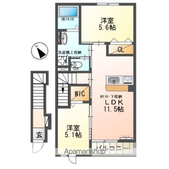 ルナ白羽の間取り