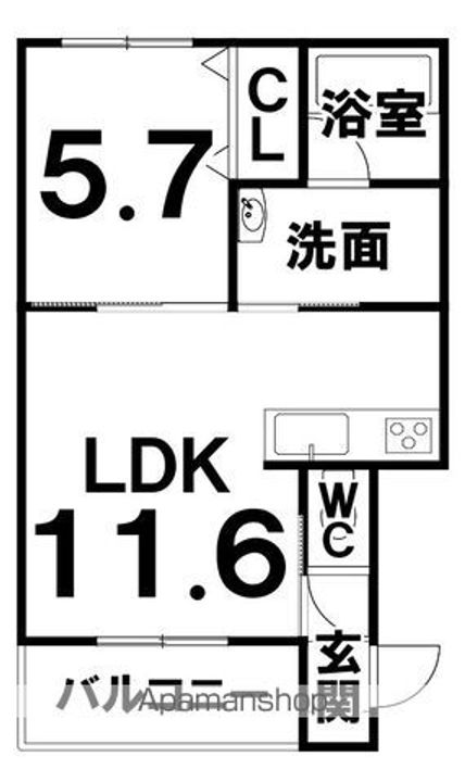 VIVI(ヴィヴィ)101の間取り