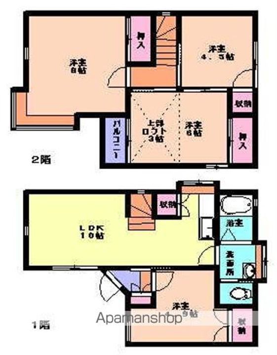岩手県一関市宮下町(一戸建)の賃貸物件戸建ての間取り