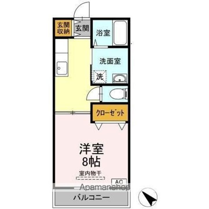 広島県福山市川口町3丁目の賃貸アパートの間取り