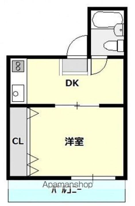 広島県広島市西区南観音町の賃貸マンションの間取り