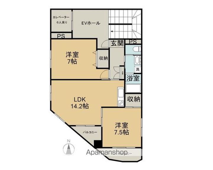 パシフィックⅢ街角ビルの間取り