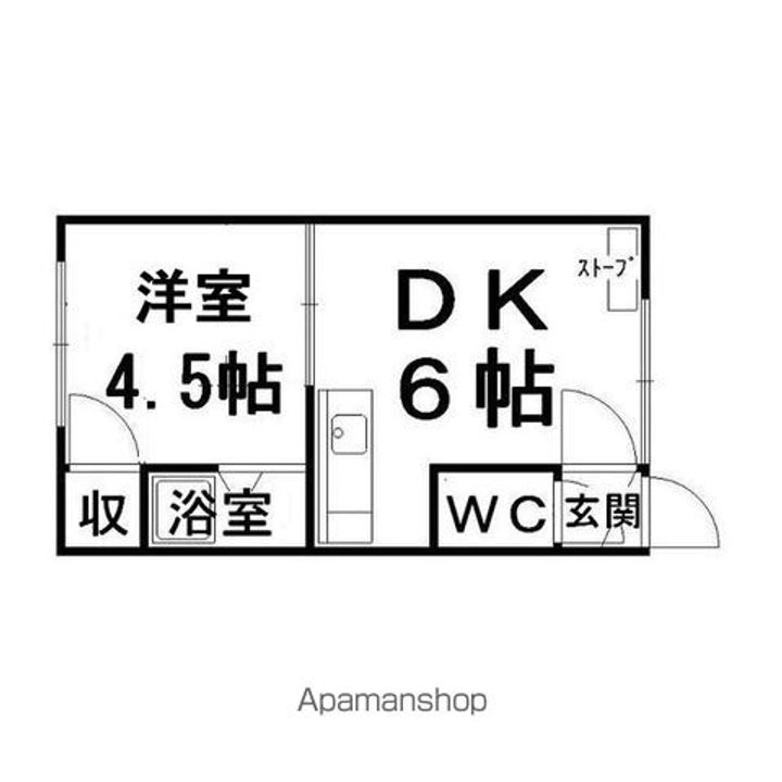 第1パークハイツ202の間取り