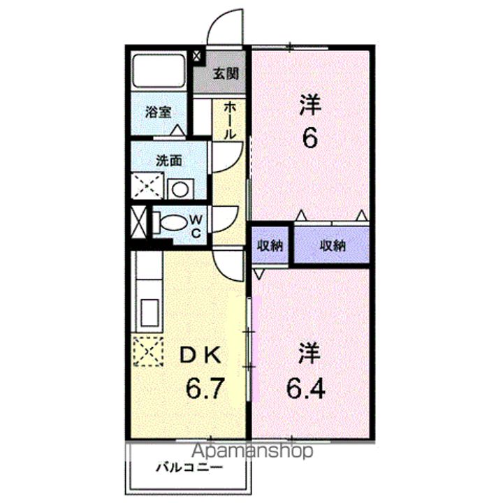 サンスクエア21・Bの間取り