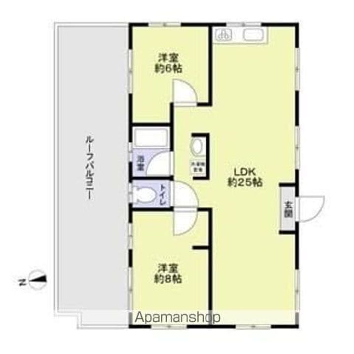 東京都文京区小日向2丁目の賃貸マンションの間取り