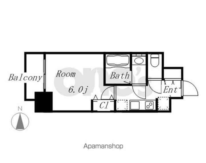 エステムコート名古屋新栄アクシス905の間取り