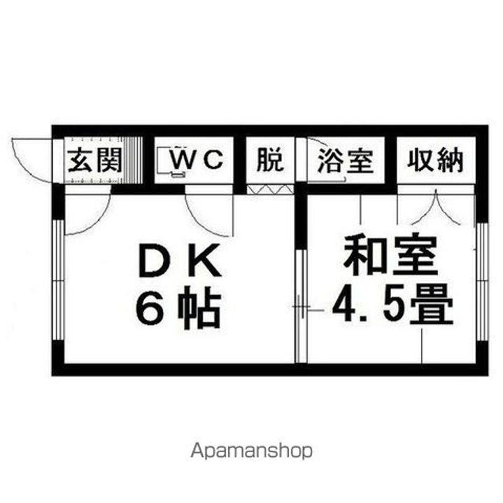 コーポ黄河106の間取り