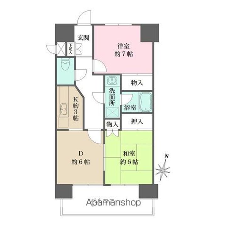 パールモア新井堂の間取り