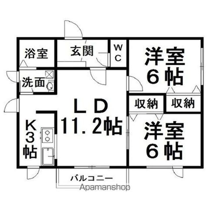 リバーサイドラピュタノースの間取り
