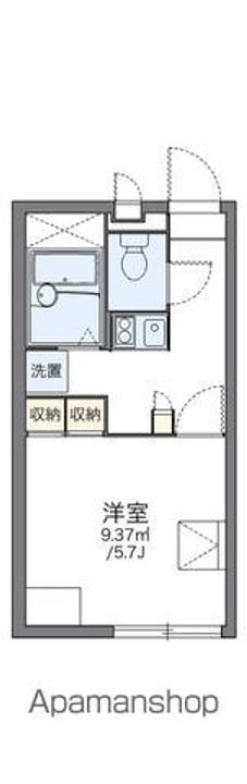 レオパレス東町202の間取り