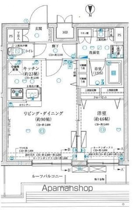 GRAN PASEO神楽坂Ⅱ502号室の間取り