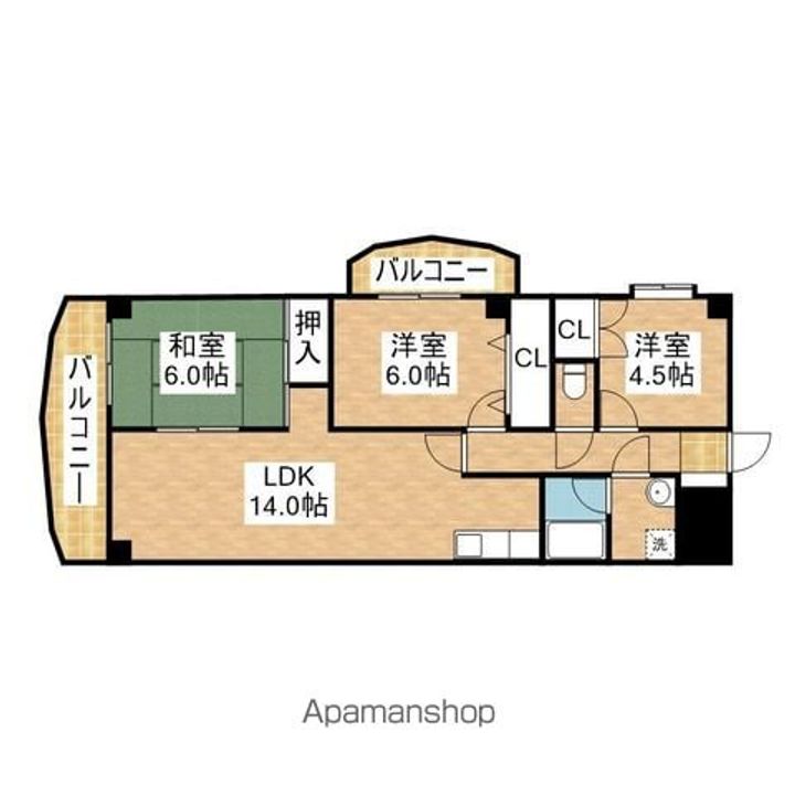ブルーム滝子403の間取り