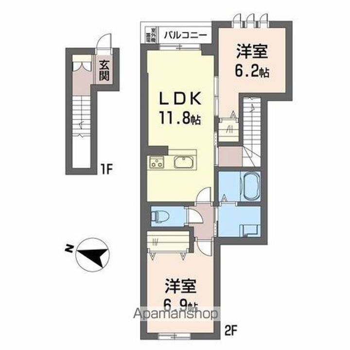 サン ビレッジ202の間取り