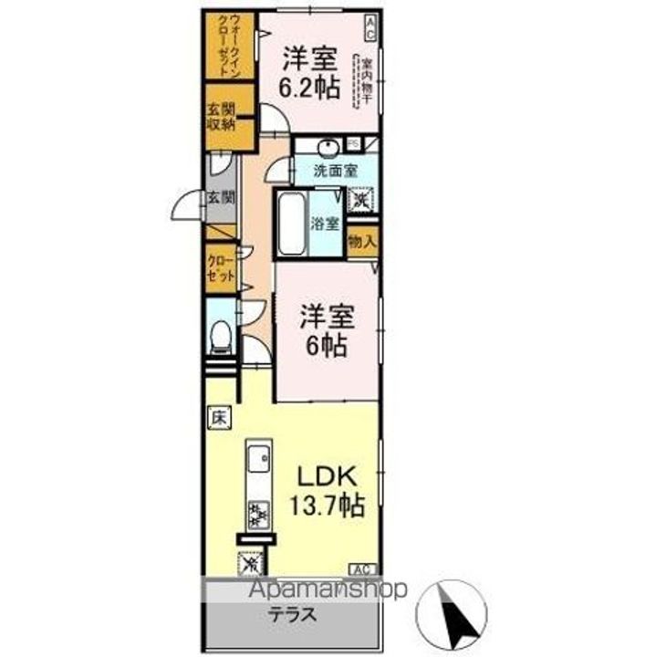 D’S LIEN (ディーズリアン) Dの間取り
