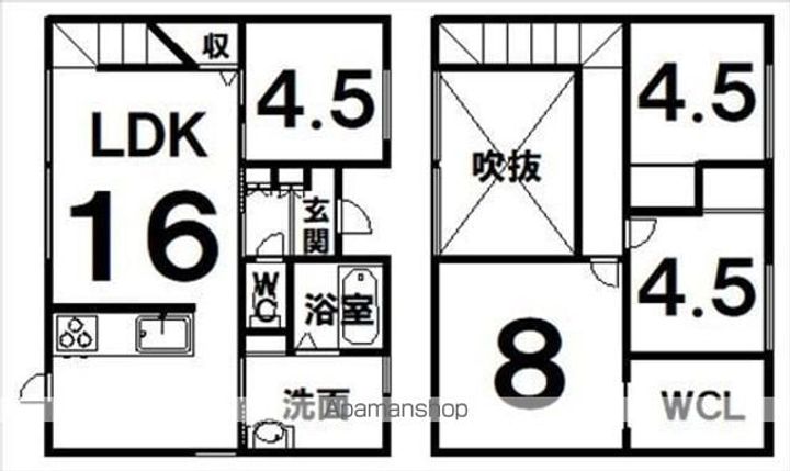 ECOハウス727Bの間取り