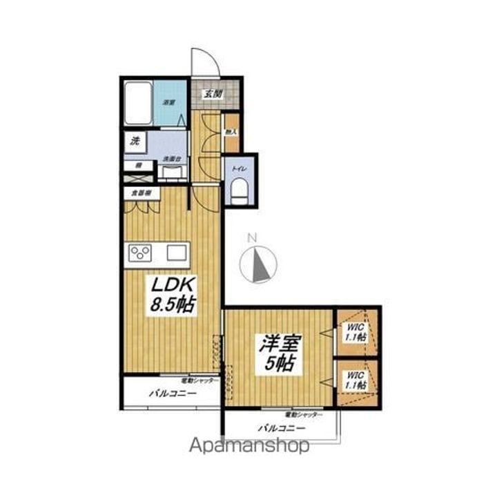 アルシオネ赤塚の間取り