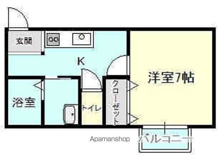 ファンシー中里C棟102の間取り