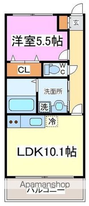 アークデュオ仙台宮町の間取り