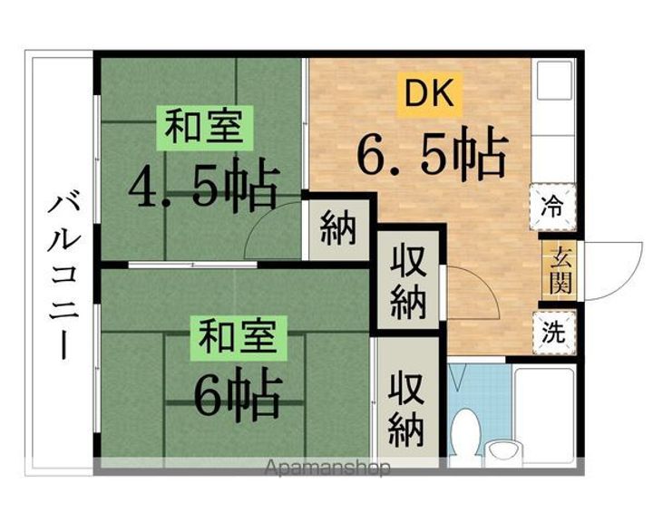 森ハイツの間取り