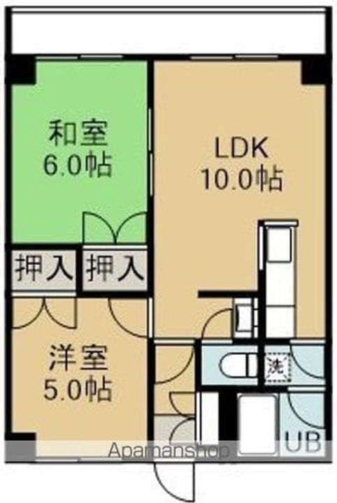 第2シャトウはまなす306の間取り
