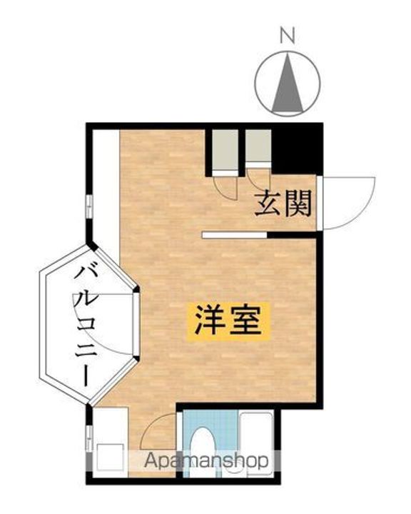 東京都八王子市北野町の賃貸マンションの間取り