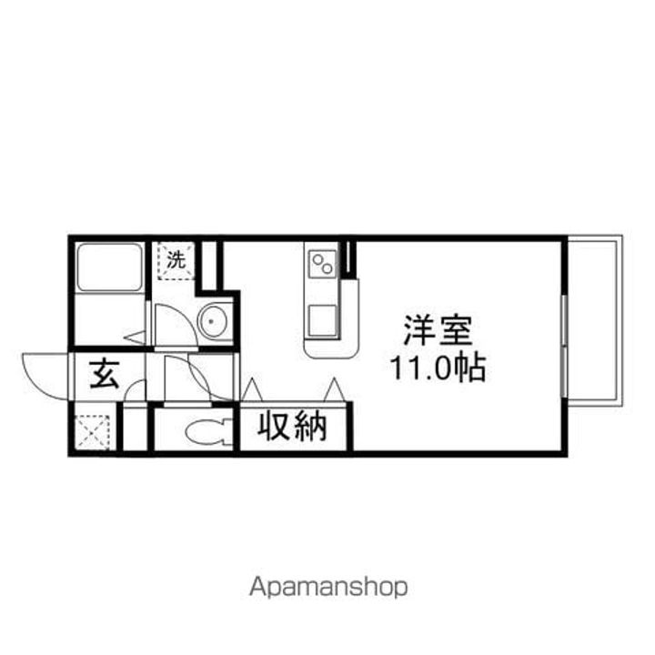 グランデ トト A・B棟A201の間取り