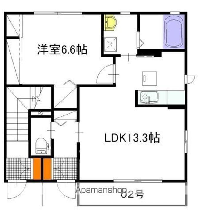 アベニュー A棟102の間取り