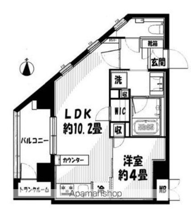 東京都豊島区北大塚1丁目の賃貸マンションの間取り