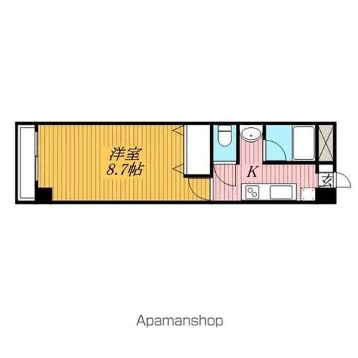 エスポワール港201号室の間取り