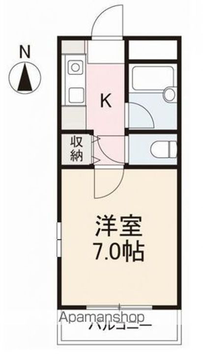 香川県高松市春日町の賃貸マンションの間取り