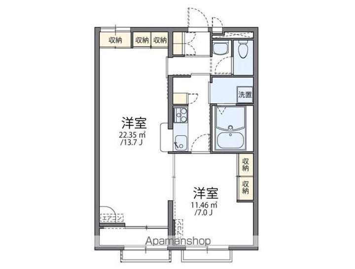 レオパレスノウムレジデンスⅡの間取り