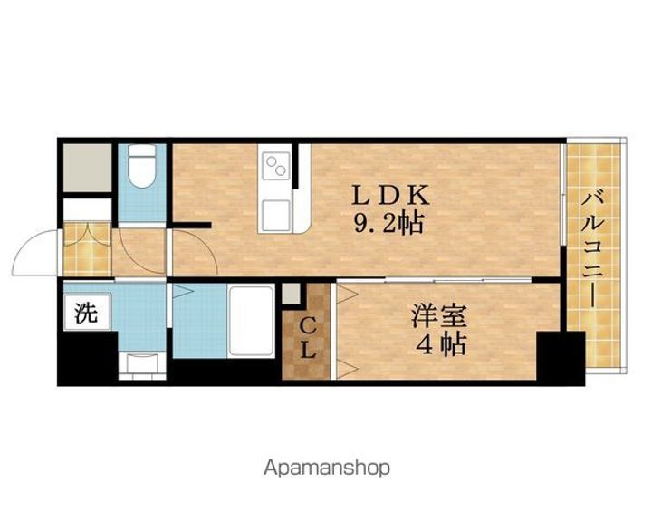 ソルテラスOSAKAJO EST401の間取り