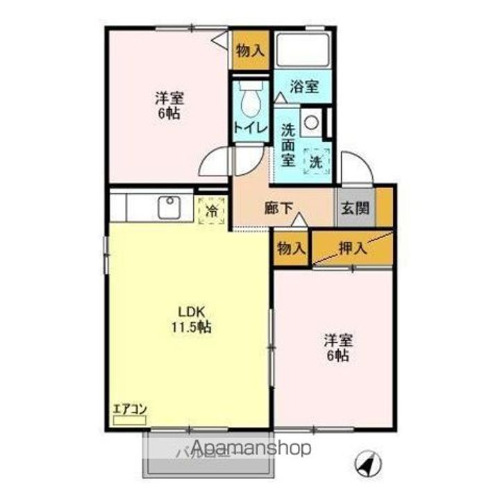 ヴィラプログレスの間取り
