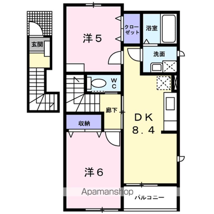 ココタイム Aの間取り
