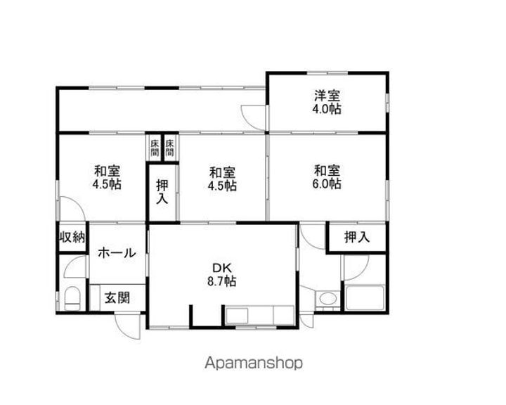 滋賀県甲賀市水口町梅が丘(一戸建)の賃貸物件の間取り