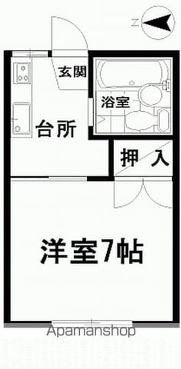 トーワコーポⅠ105の間取り