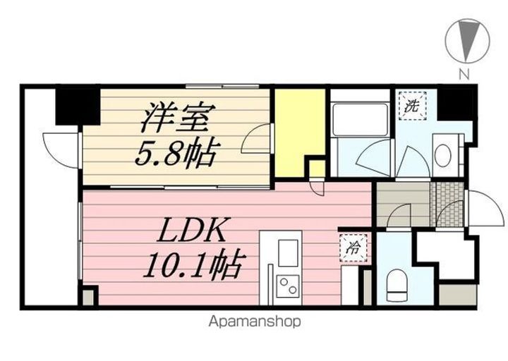 東京都杉並区堀ノ内3丁目の賃貸マンションの間取り