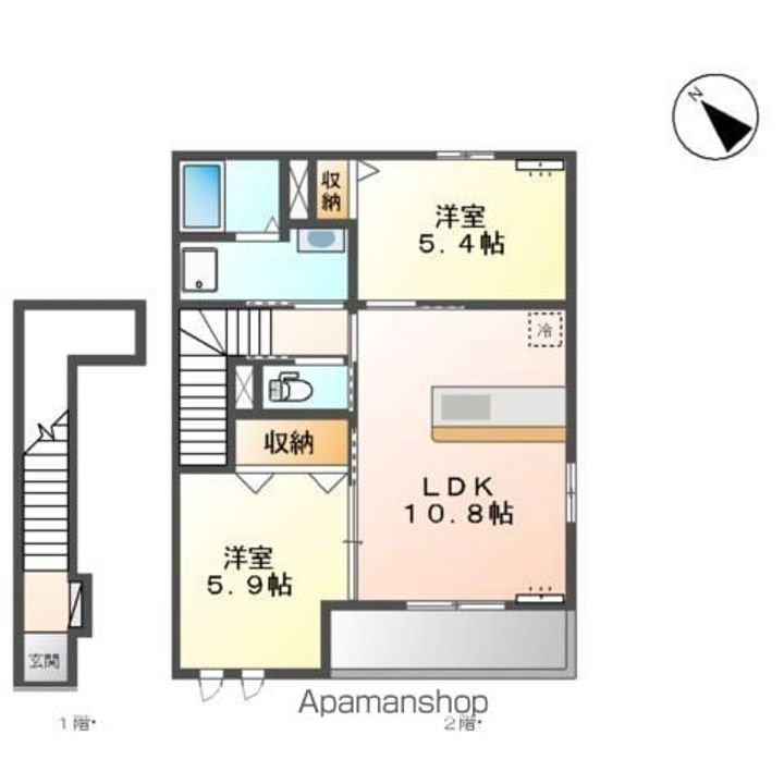 プランドール Kの間取り