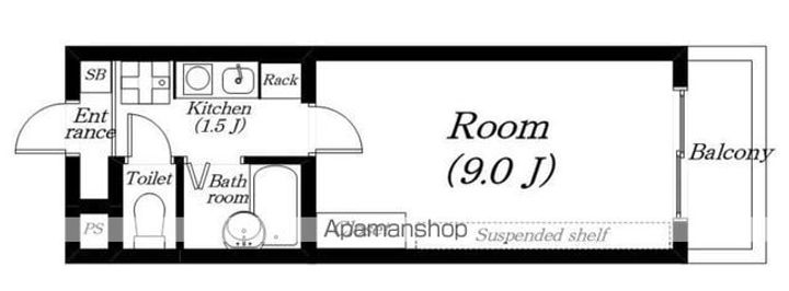 滋賀県草津市木川町の賃貸マンション1310の間取り