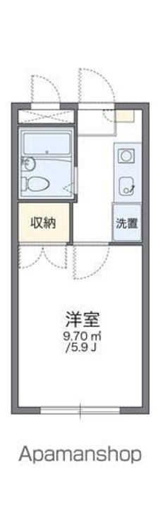 東京都新宿区原町1丁目の賃貸マンション104の間取り