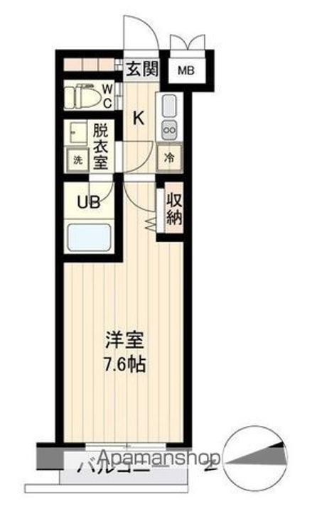 アトラスカーロ仙台駅東の間取り