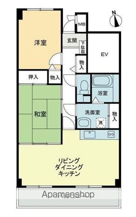 スカール明日香の間取り