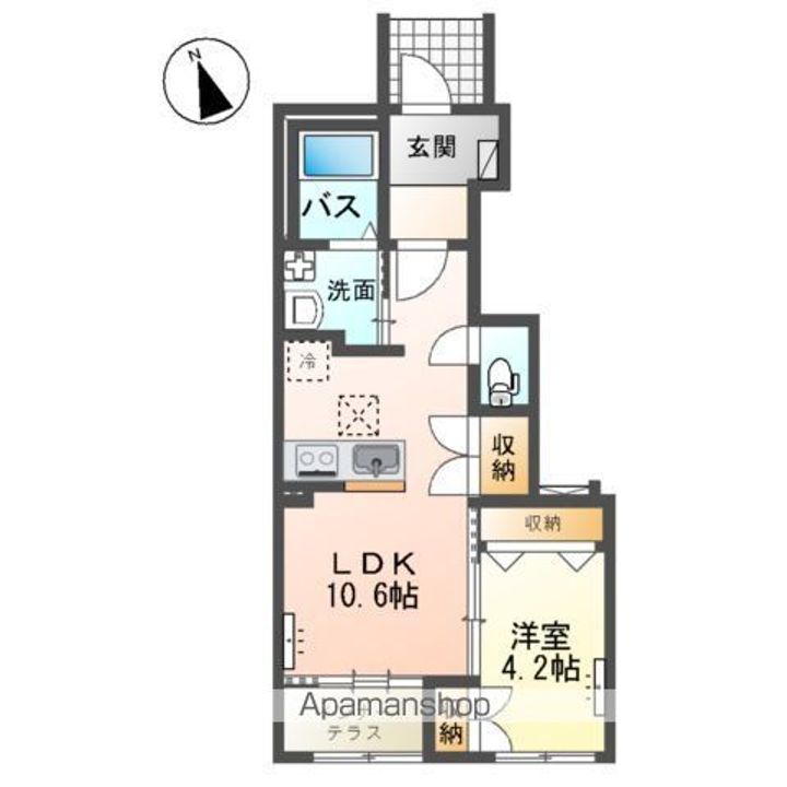 仮)阿見町阿見アパートの間取り