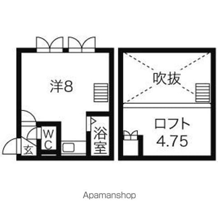 パルメゾン宝塚201の間取り