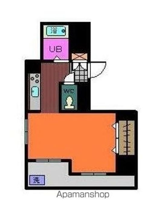 香川県高松市大工町の賃貸マンションの間取り