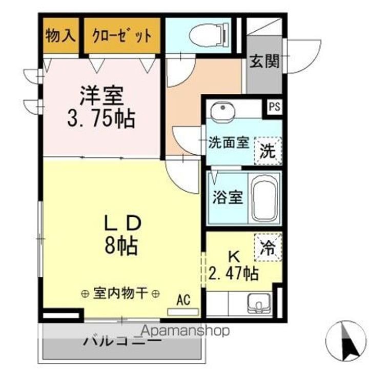 サニーヒルズ立花の間取り