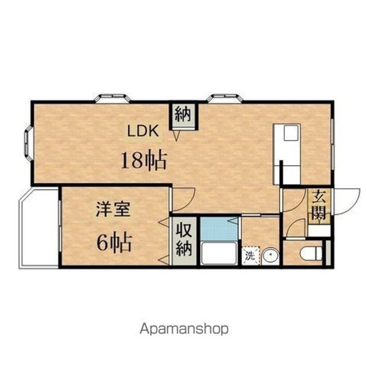 東京都日野市万願寺6丁目の賃貸マンションの間取り