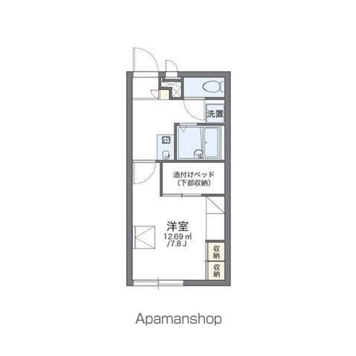 レオパレスパークサイド202の間取り